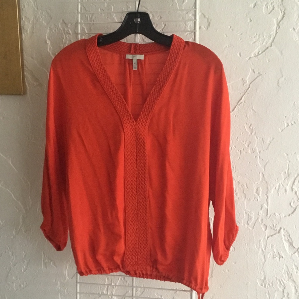 Joie Bright Orange Blouse